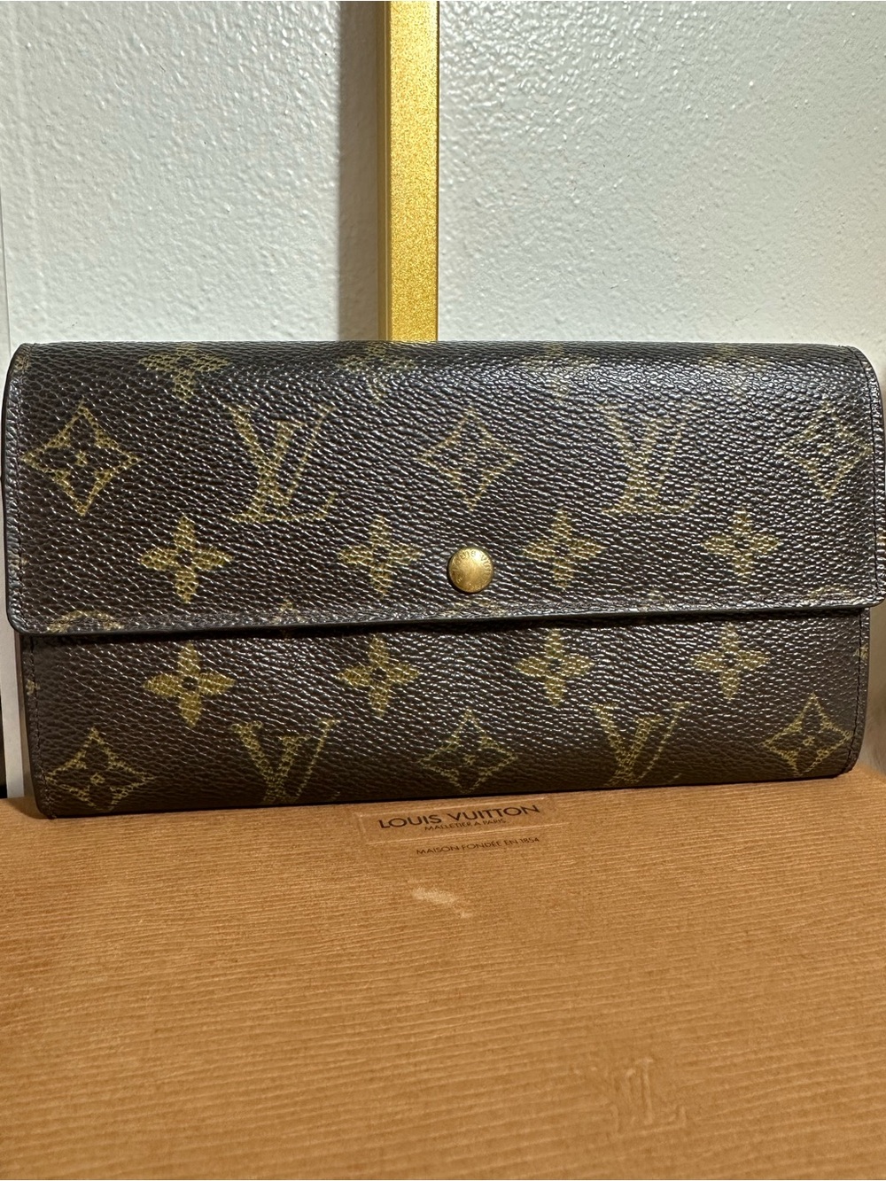 LV sarah wallet monogram canvas